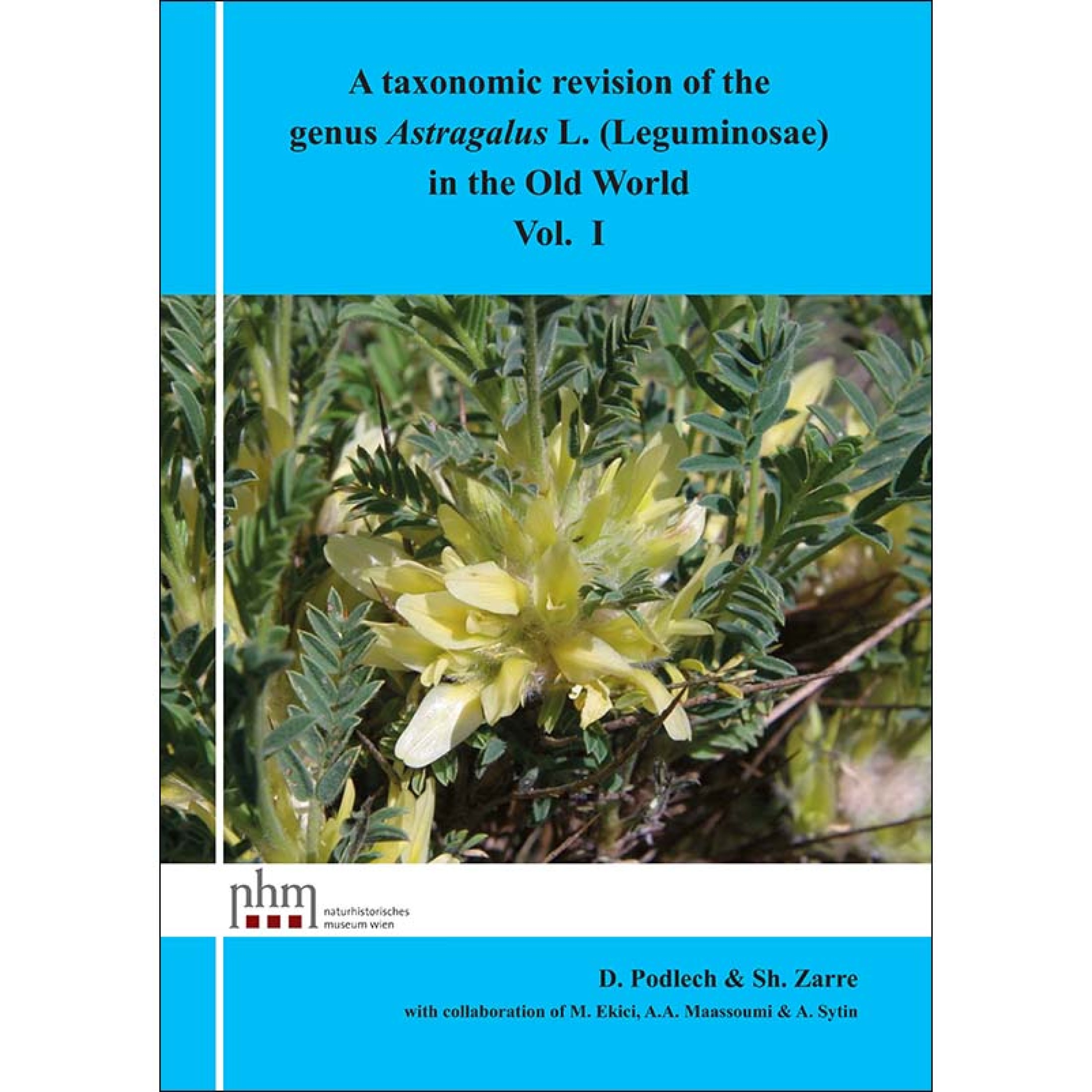 : Book cover with blue border, close-up of green foliage and a yellowish flower, English title clearly readable above. (AI-generated alt-text, generated with GPT-4.1-mini)