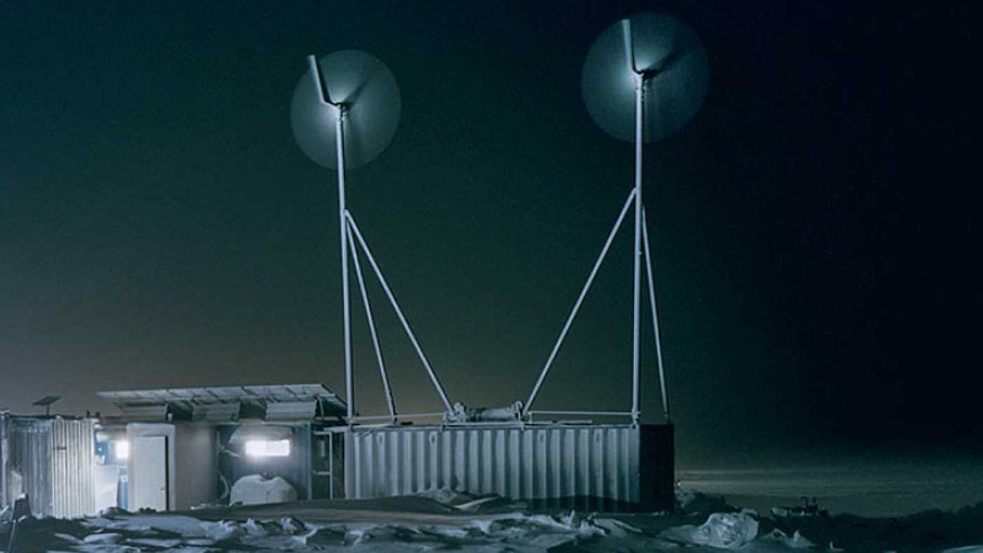 Foto mit dystopischer Landschaft