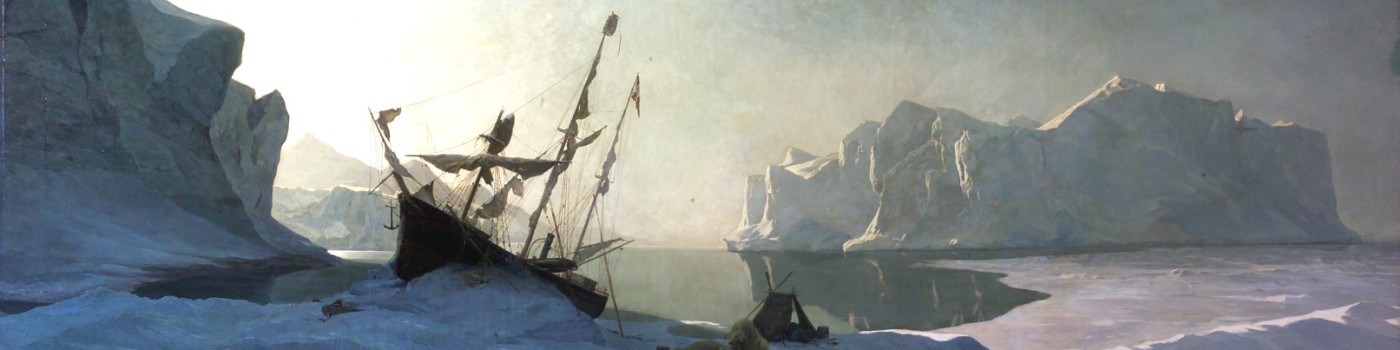 : The ship “Admiral Tegetthoff” in pack ice. © NHM Vienna, Alice Schumacher