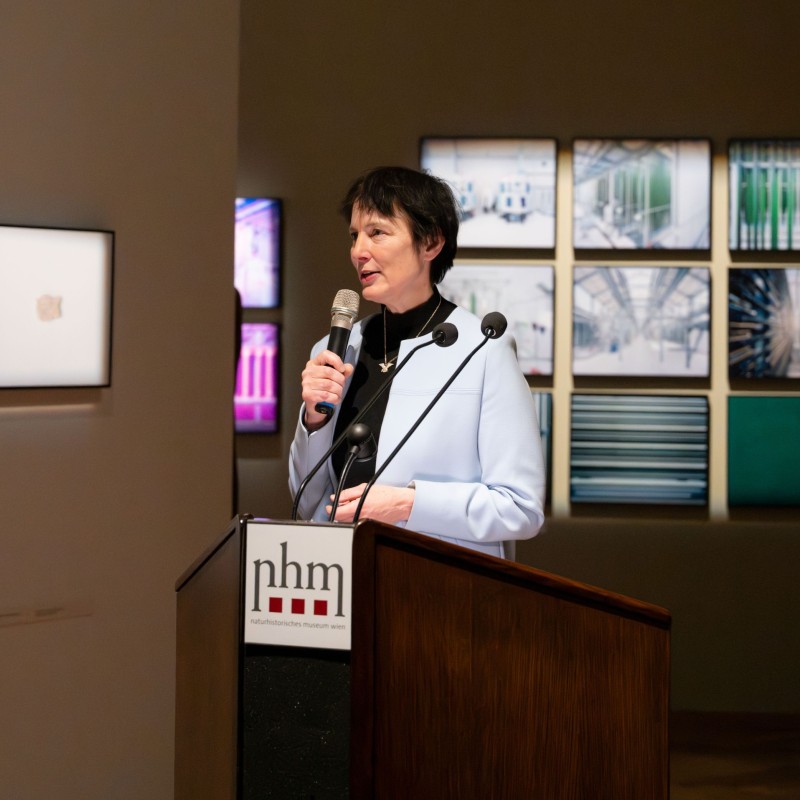 Katrin Vohland, Director General
                                 of the Natural History Museum Vienna, is speaking.