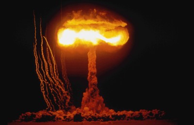 : “Climax” nuclear bomb test in Nevada on June 4, 1953. 
    © Stocktrek Images via Getty Images