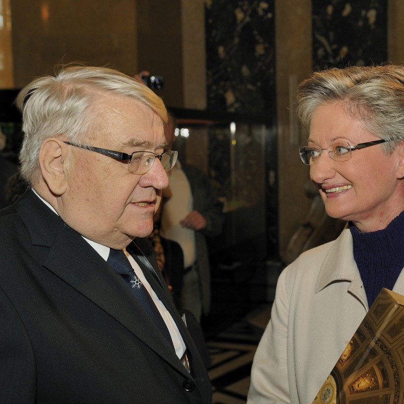 : Walter Url mit der ehem. Bundesministerin Dr. Claudia Schmied