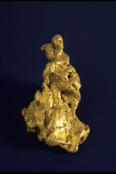 Gold-Nugget aus dem Ural.